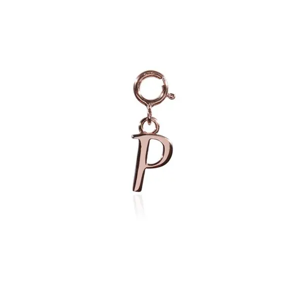 Letter P Klipper Rose Gold