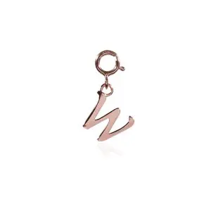 Letter W Klipper Rose Gold