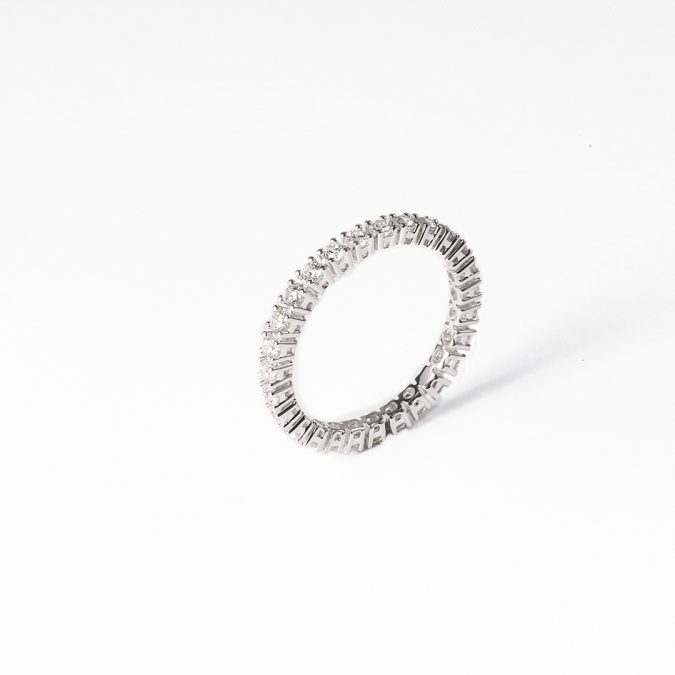 Single Pave Wheel White | KIERA SELBE